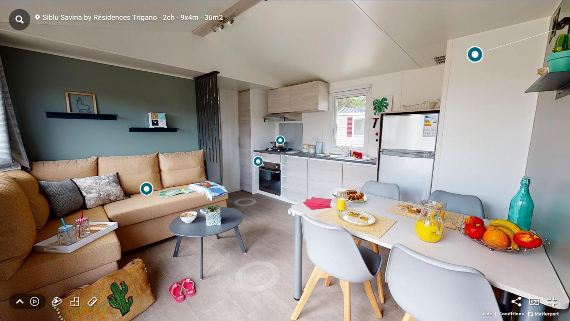 Mobil Home Le Rimbaud - 4/6 Pers - 2 Ch - 2 Sdb Saint-Jean-de-Monts Eksteriør bilde